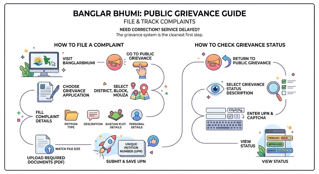 Public grievance system infographic