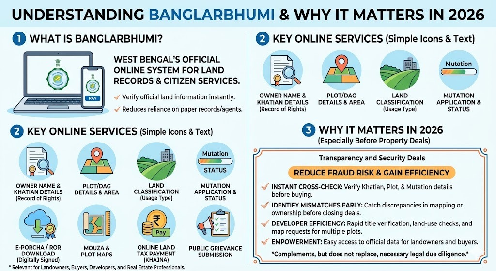 Understanding BanglarBhumi infographic
